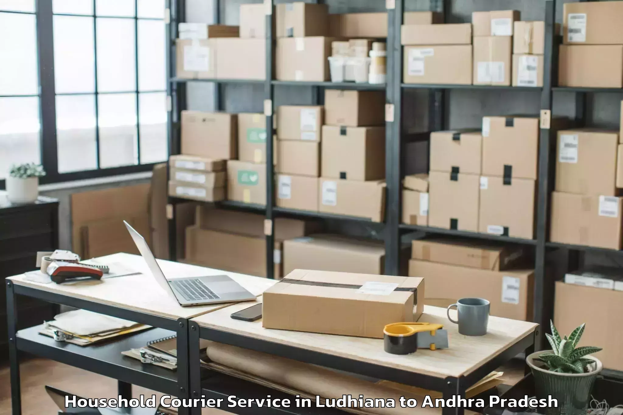 Expert Ludhiana to Veerullapadu Household Courier